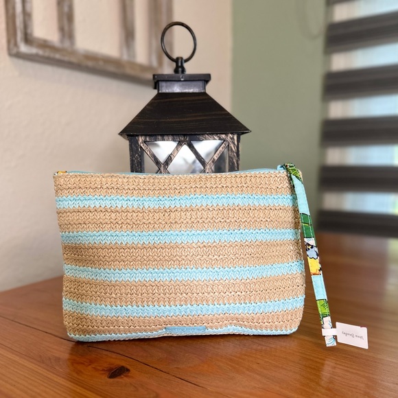 Vera Bradley Lemon Straw Tote and Pouch NWT - Picture 6 of 7